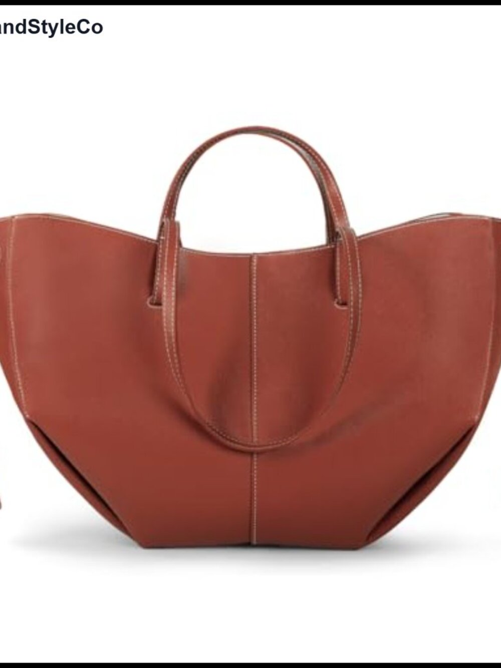 Wing Bag Cyme Cowhide Leather Tote Women Bucket Handbag Premium Lightweight